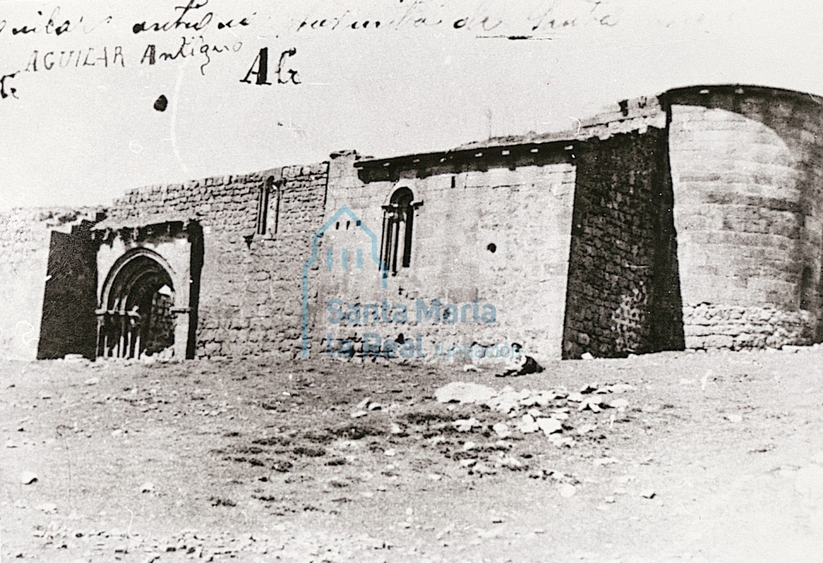 La iglesia de San Andrés en su emplazamiento original