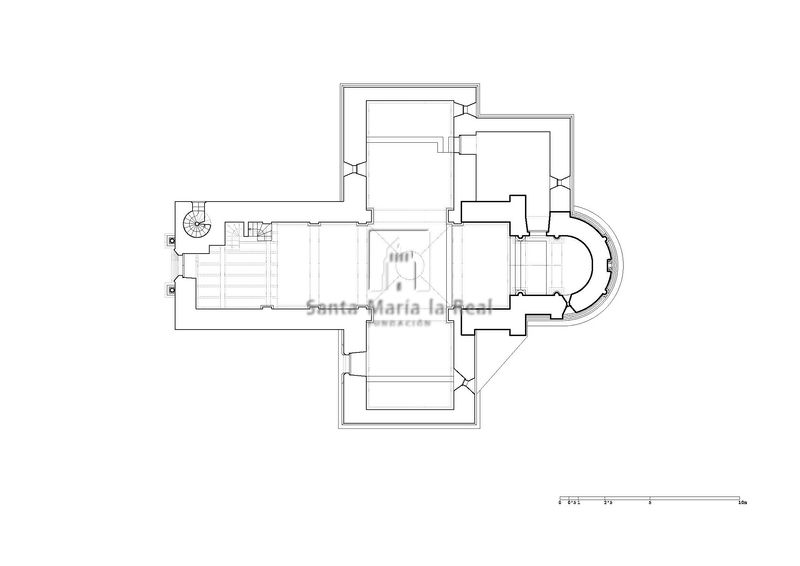 Planta con delimitación de la fase románica