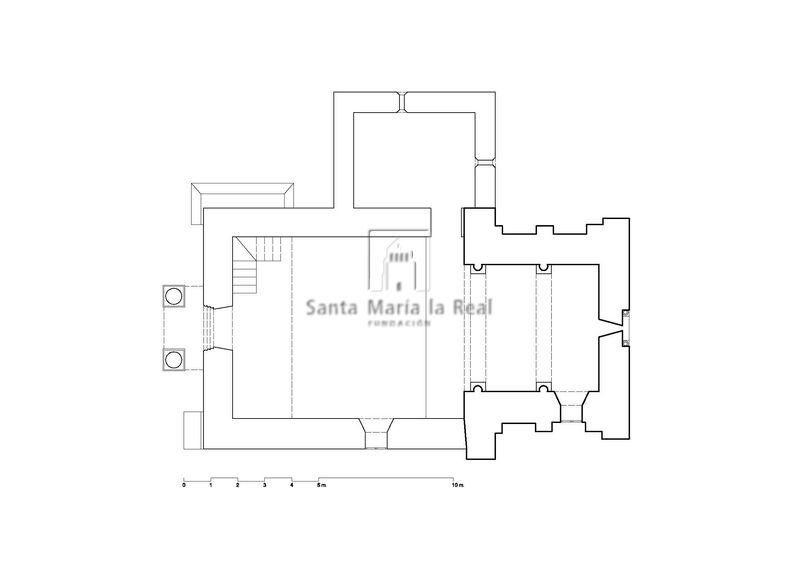 Planta con delimitación de la fase románica