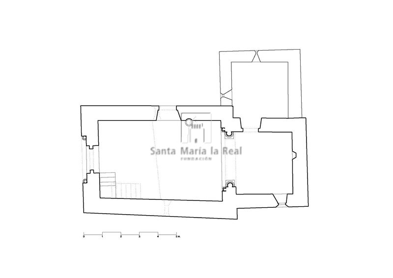 Planta con delimitación de la fase románica