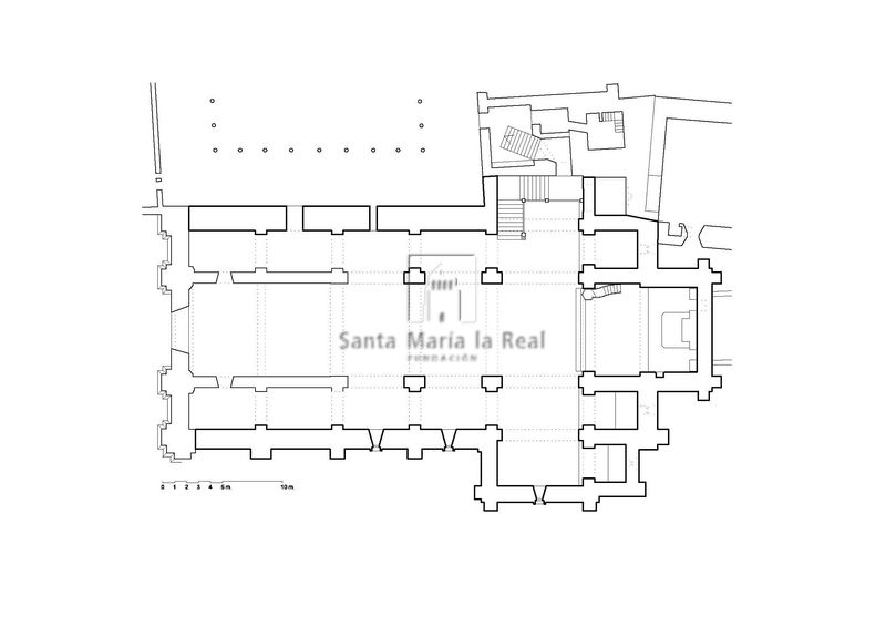 Planta con delimitación de la fase románica