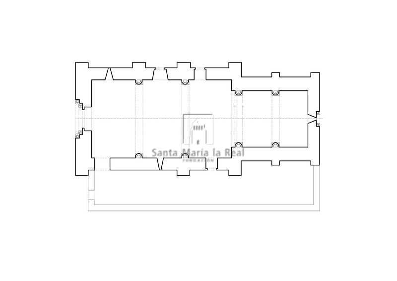 Planta con delimitación de la fase románica