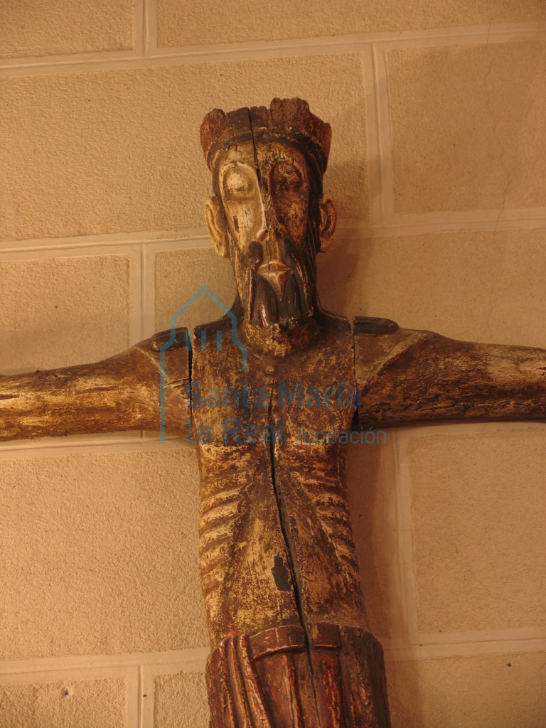 Talla de Cristo Crucificado, detalle