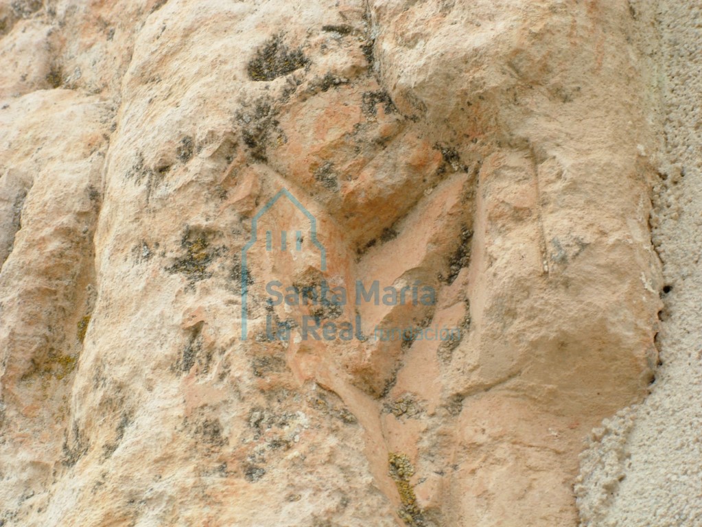 Detalle del capitel en el muro meridional