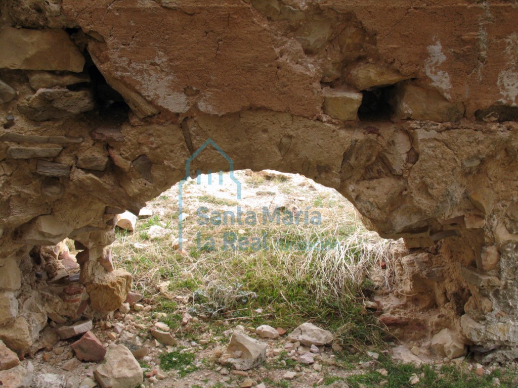 Arco del muro sur, visto desde el interior