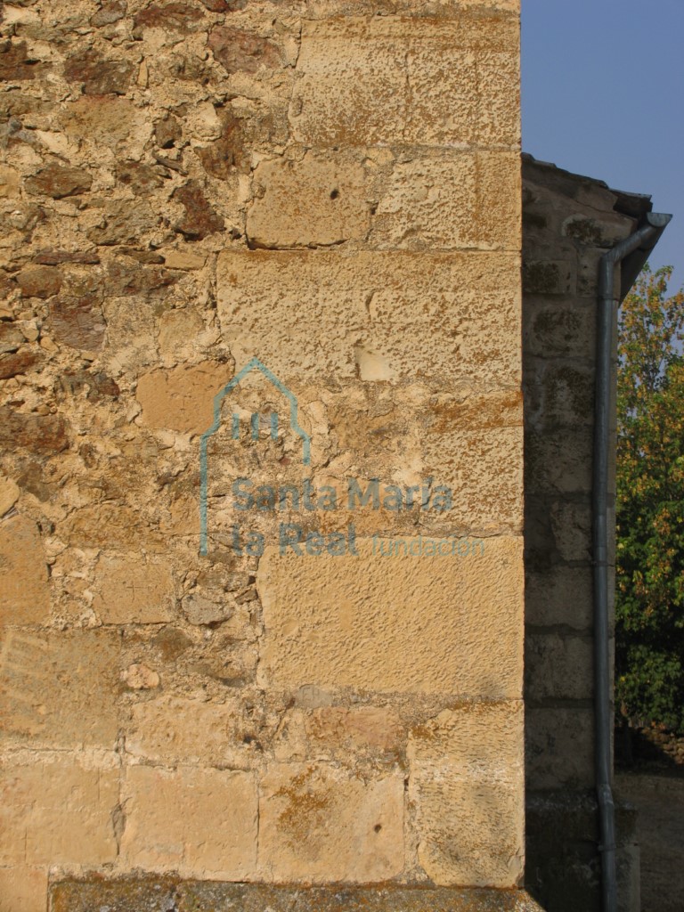 Detalle del aparejo de la torre