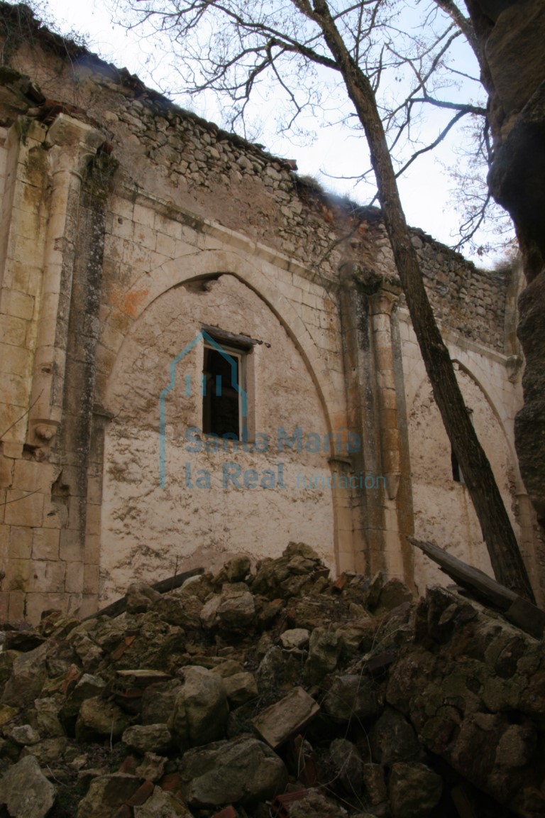 Vista exterior de la fachada norte