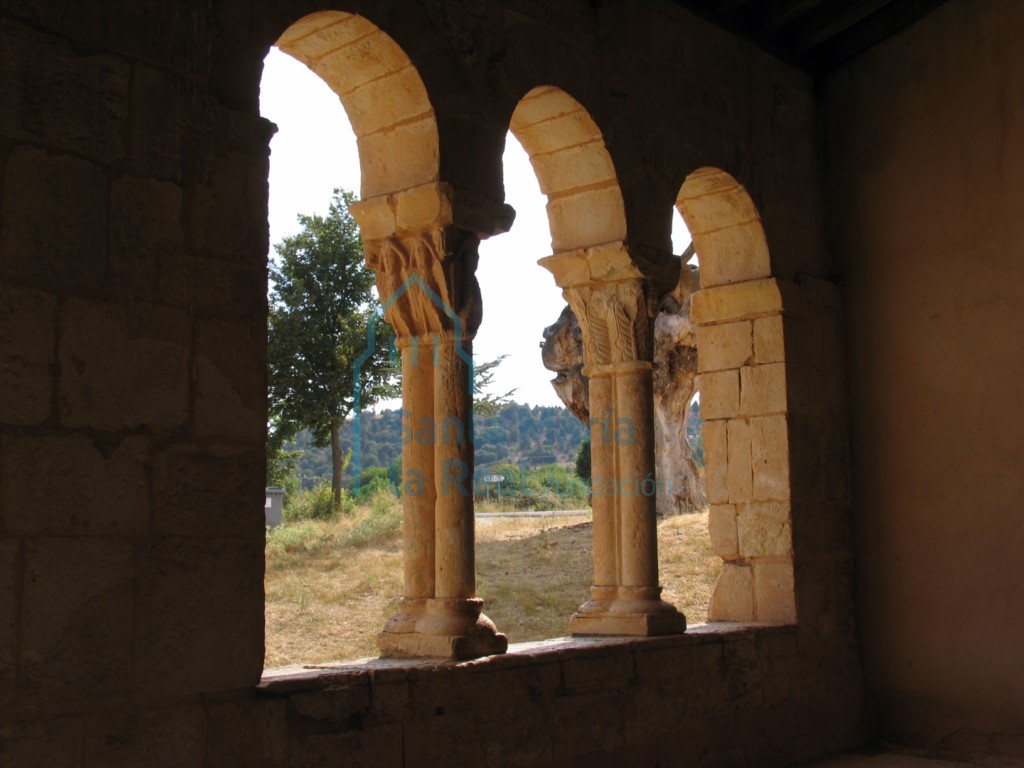 Interior del pórtico