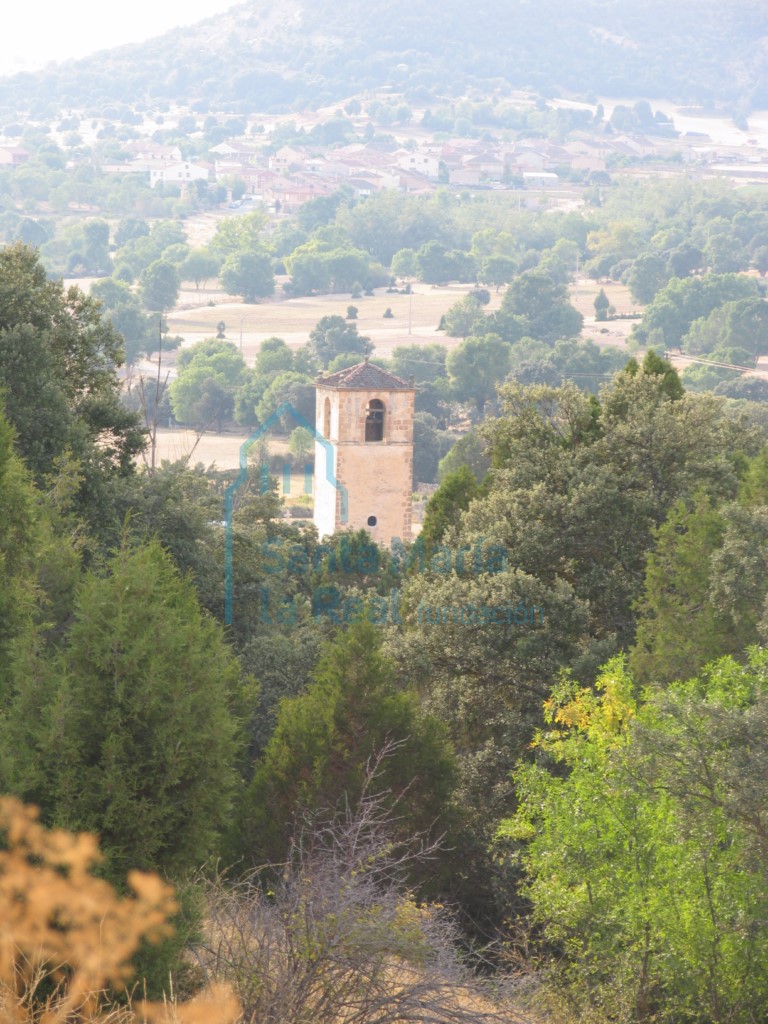 Vista de la torre de la iglesia