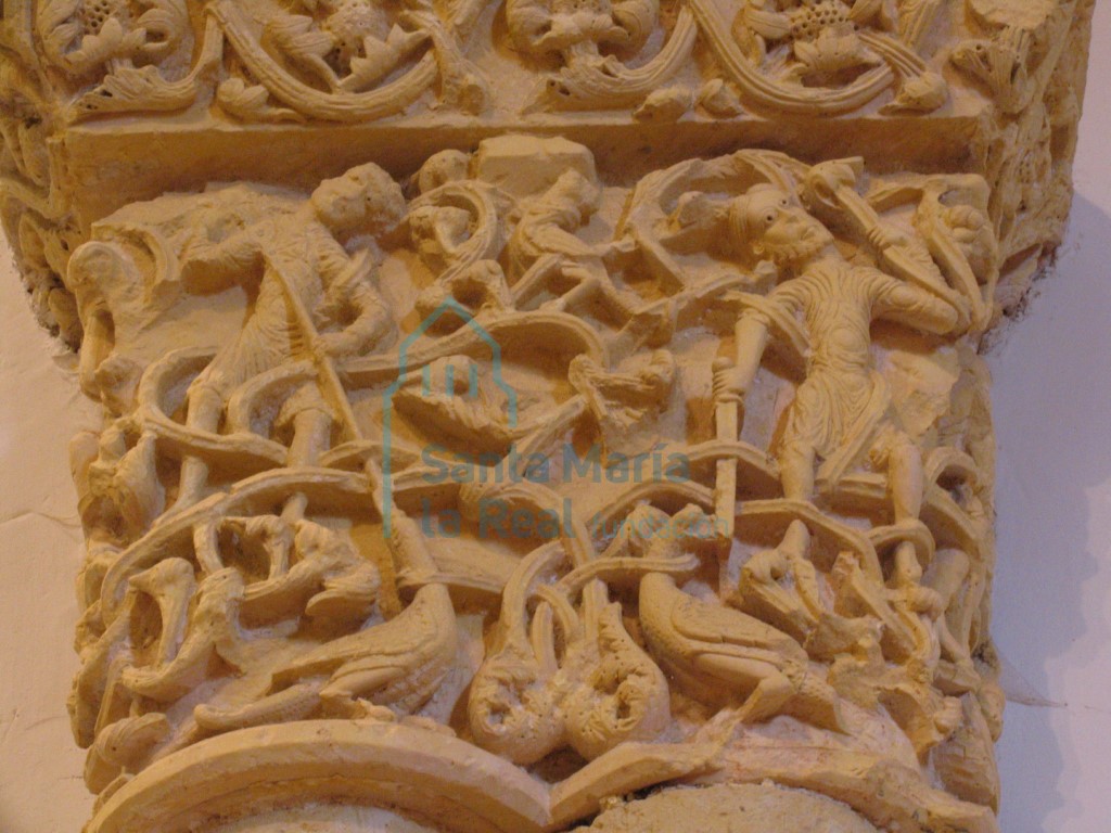 Detalle del capitel del presbiterio Detalle del capitel del presbiterio