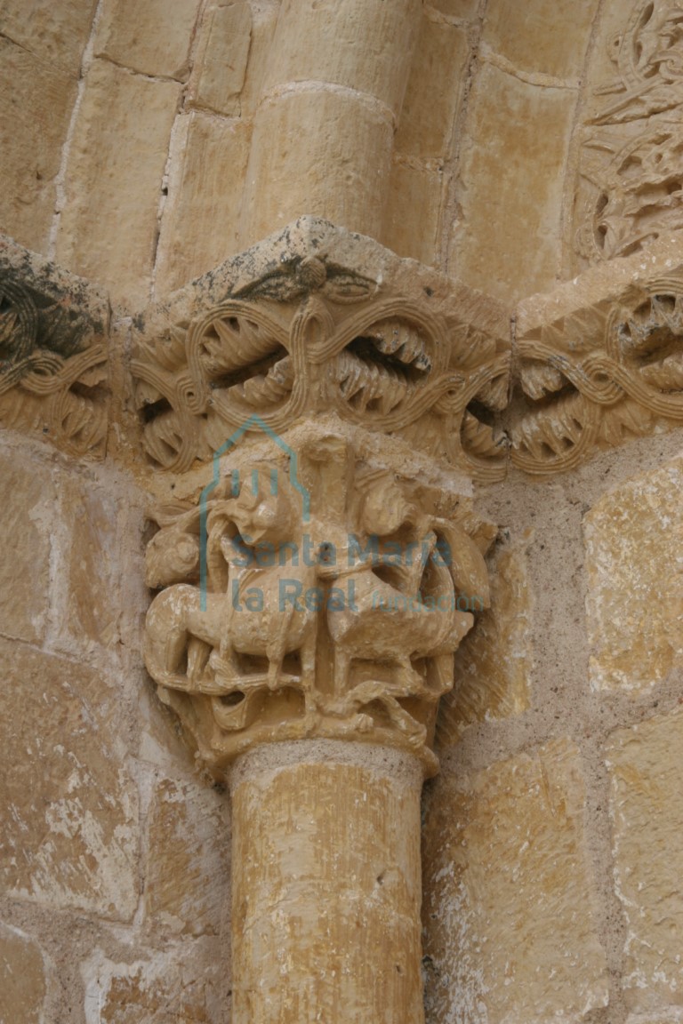Capitel de la portada norte