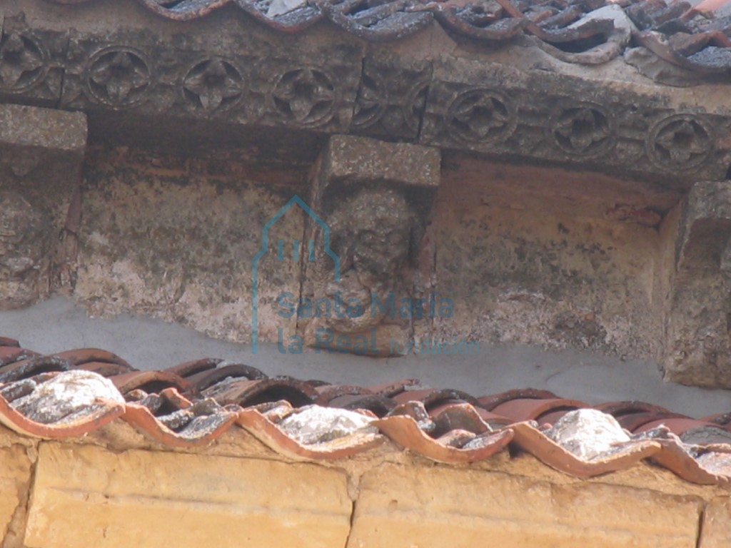Detalle de la cornisa meridional