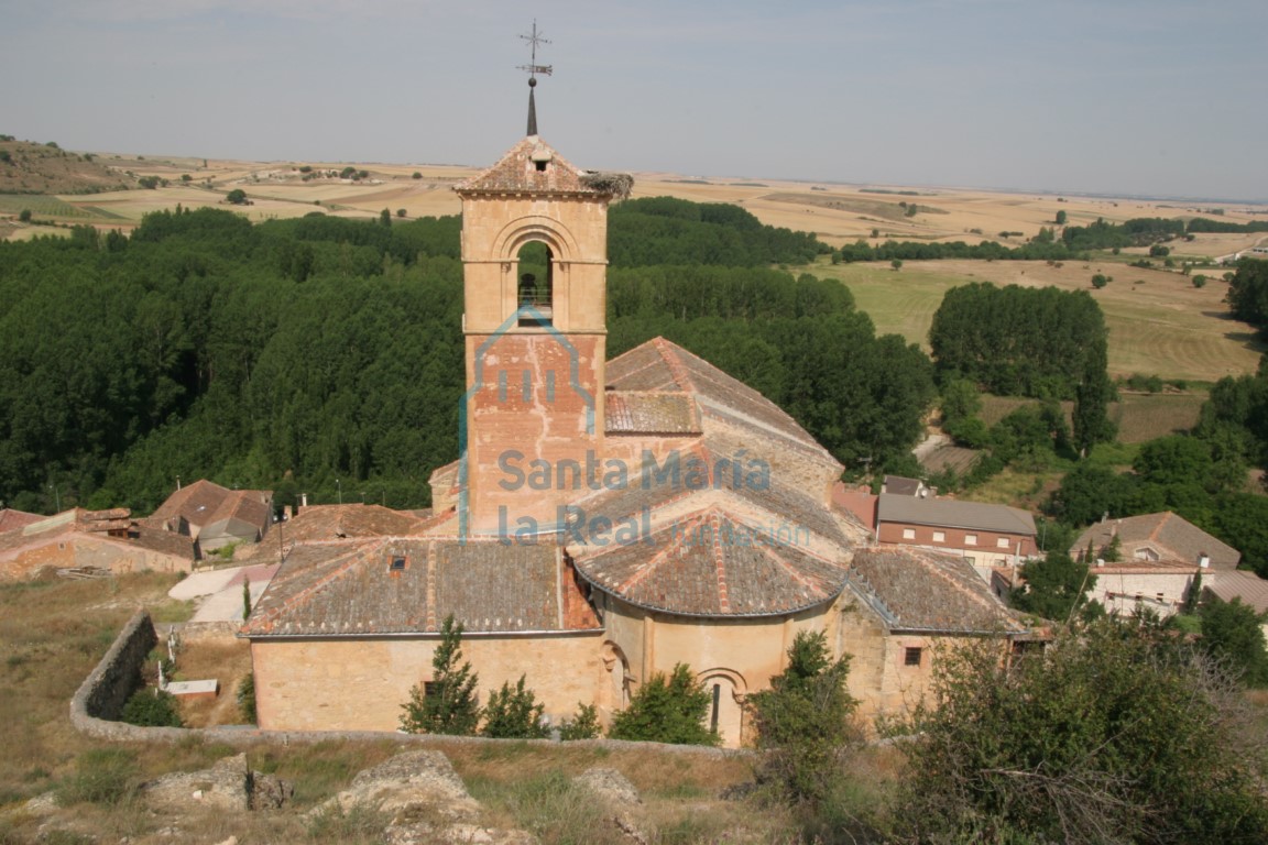 Vista desde el este de la iglesia