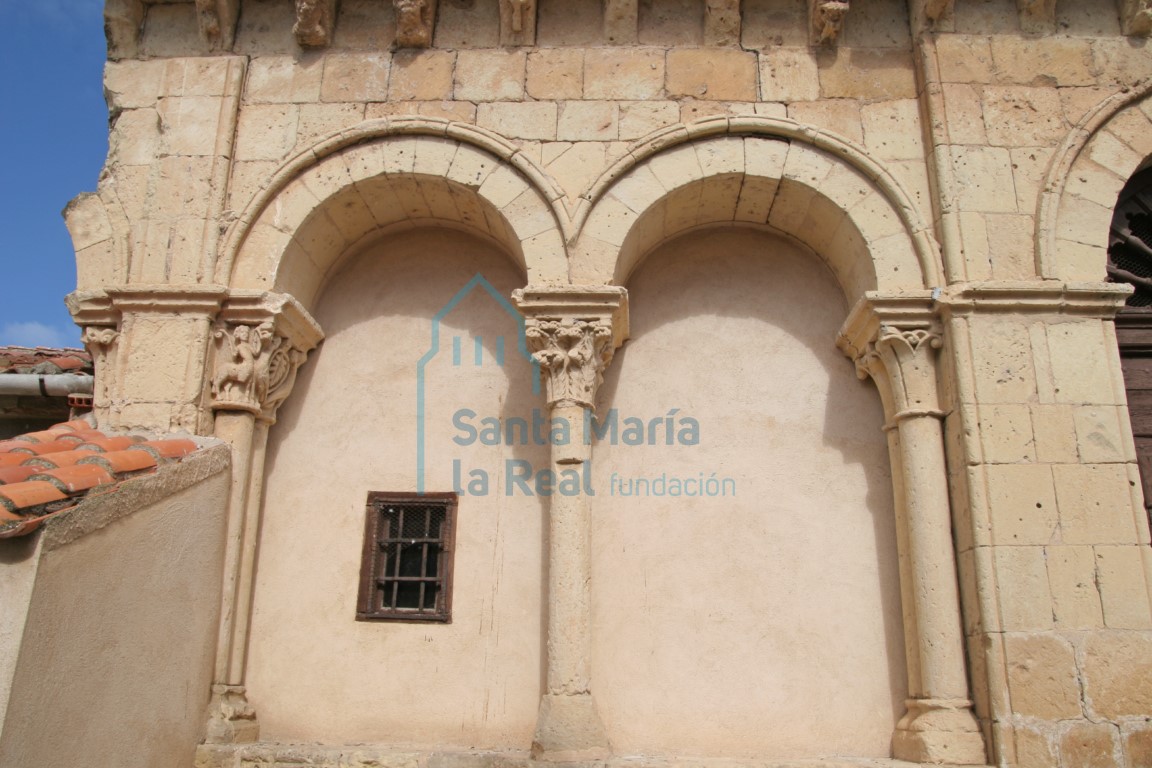 Detalle del pórtico