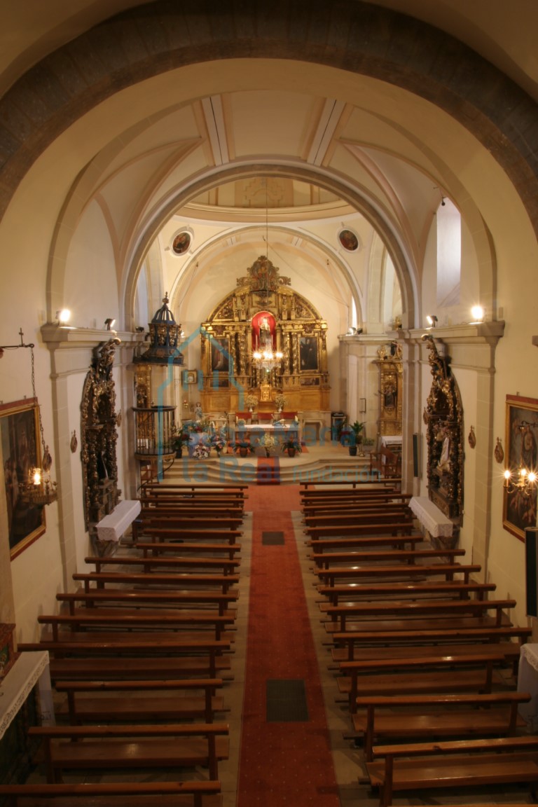 Vista del interior desde el coro