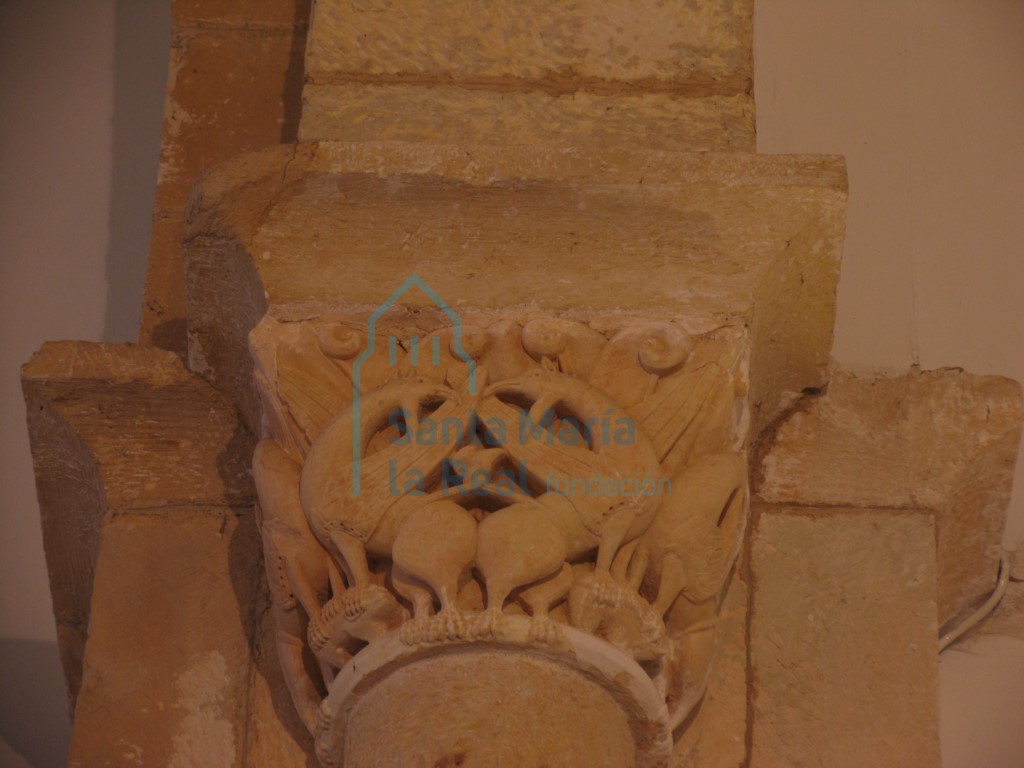 Capitel del arco triunfal. Lado del evagelio