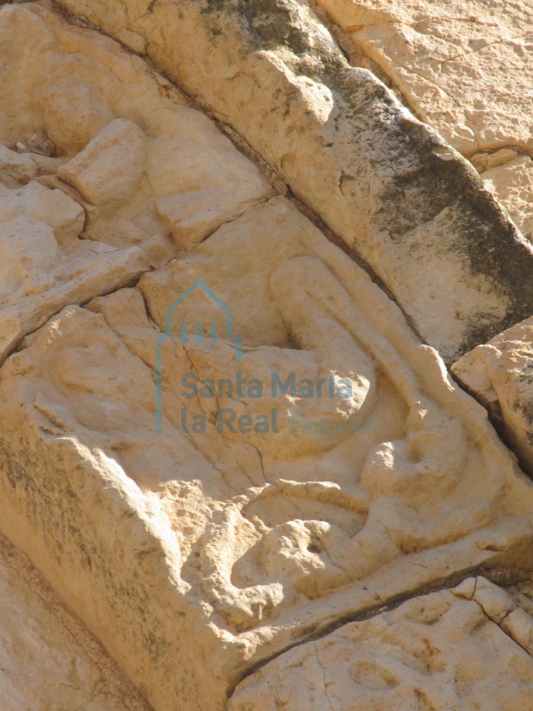 Detalle de la arquivolta exterior de la portada meridional