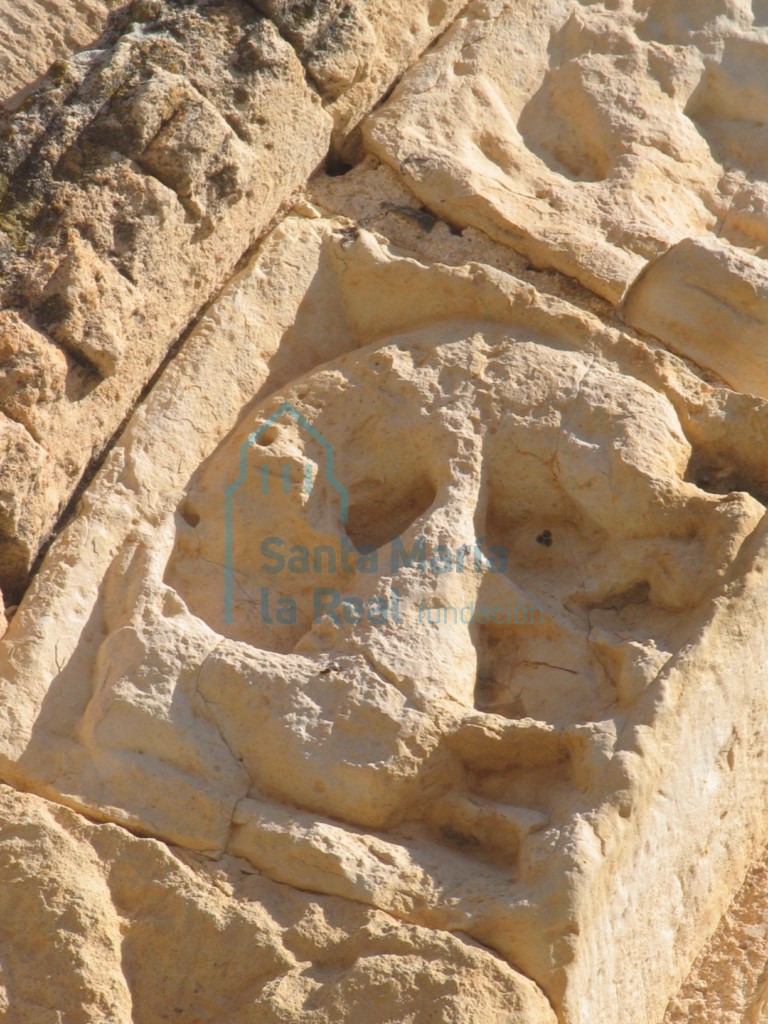 Detalle de la arquivolta exterior de la portada meridional