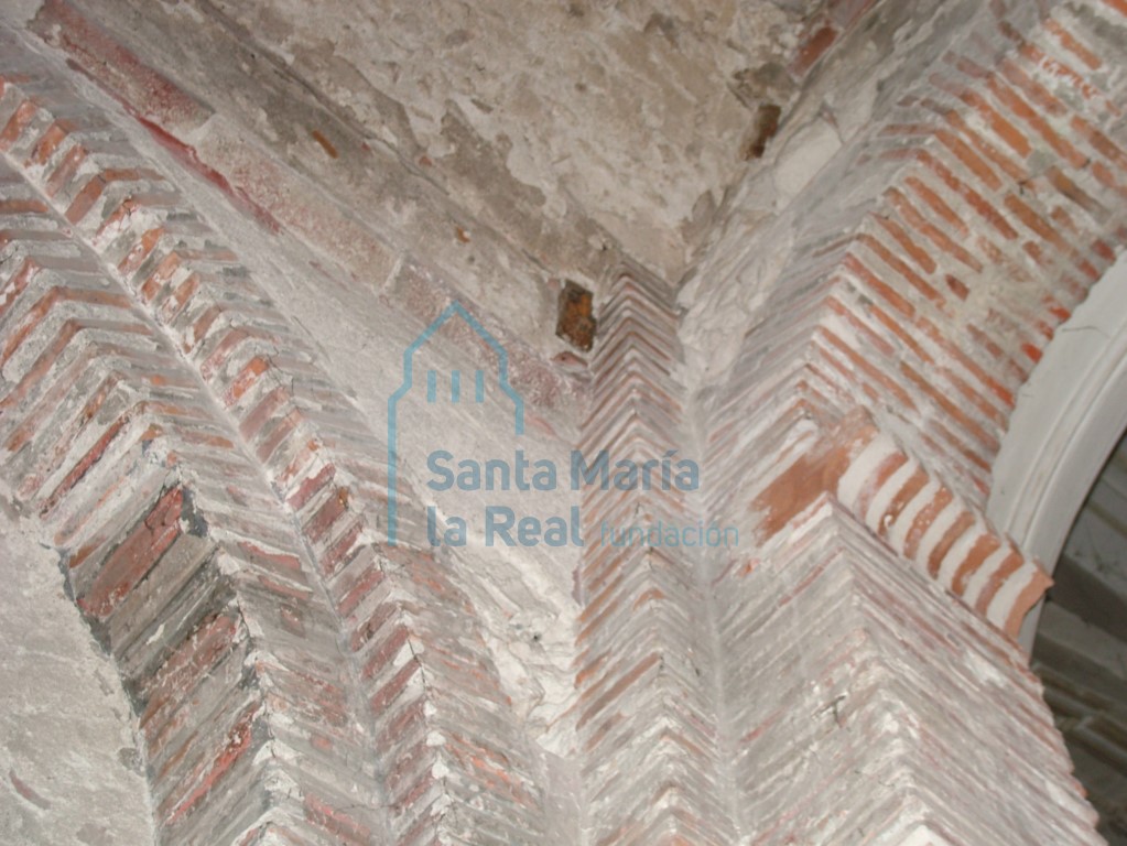 Detalle del interior de la nave norte en el crucero
