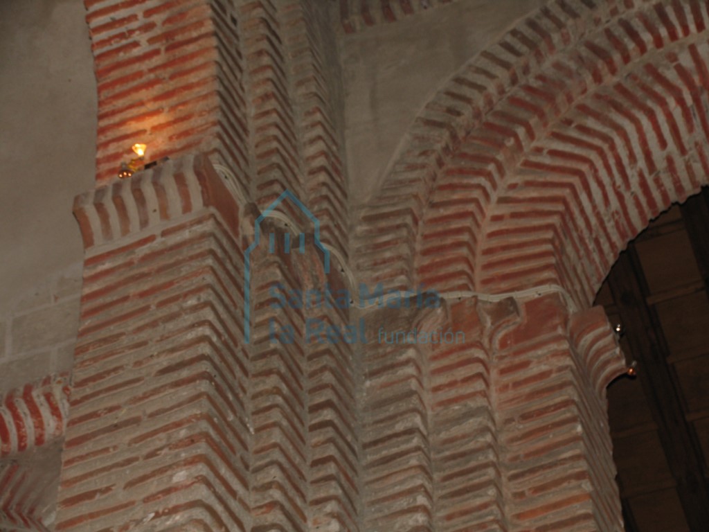 Detalle de los arcos del interior