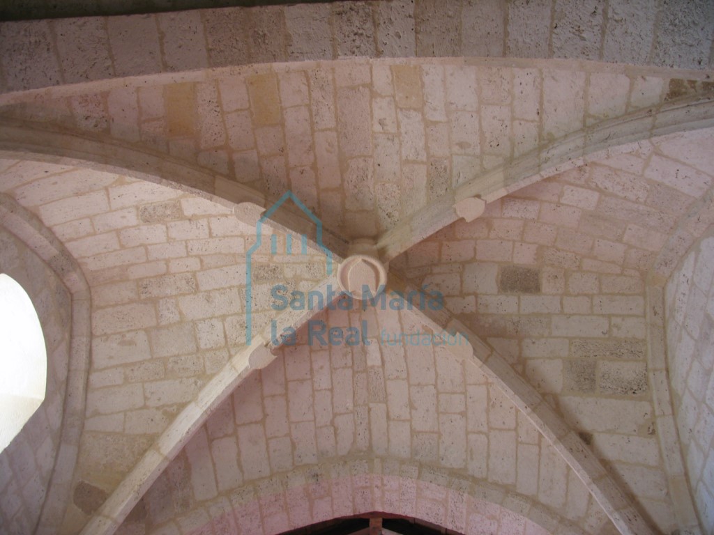 Bóveda de crucería del presbiterio