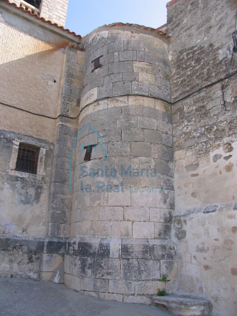 Exterior de las escaleras