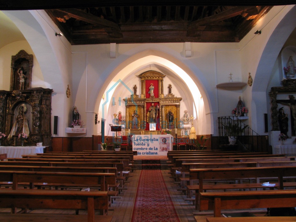 Vista del interior de la iglesia de San Andrés