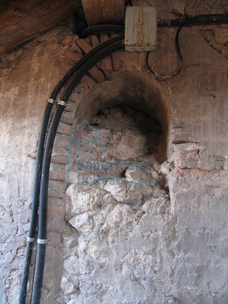 Arco cegado del interior de la techumbre