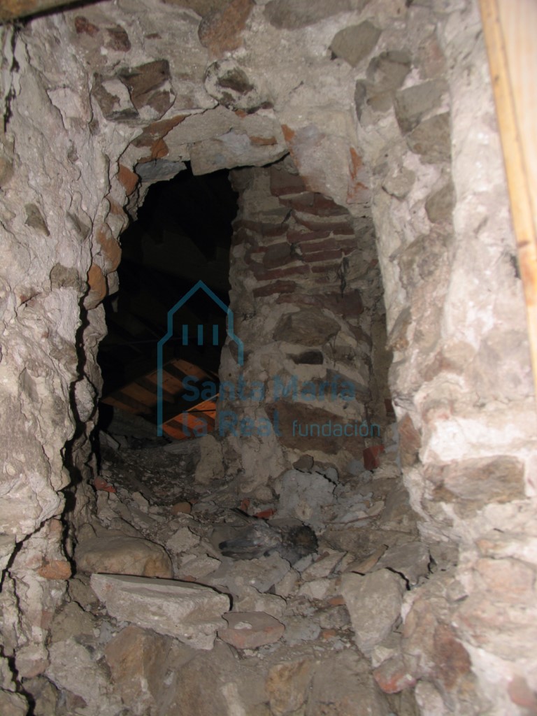 Hueco del interior de la techumbre