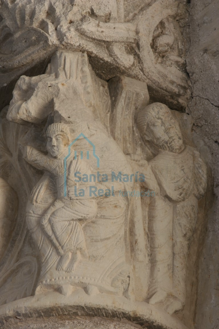 Detalle del capitel del interior de la cabecera. Epifanía