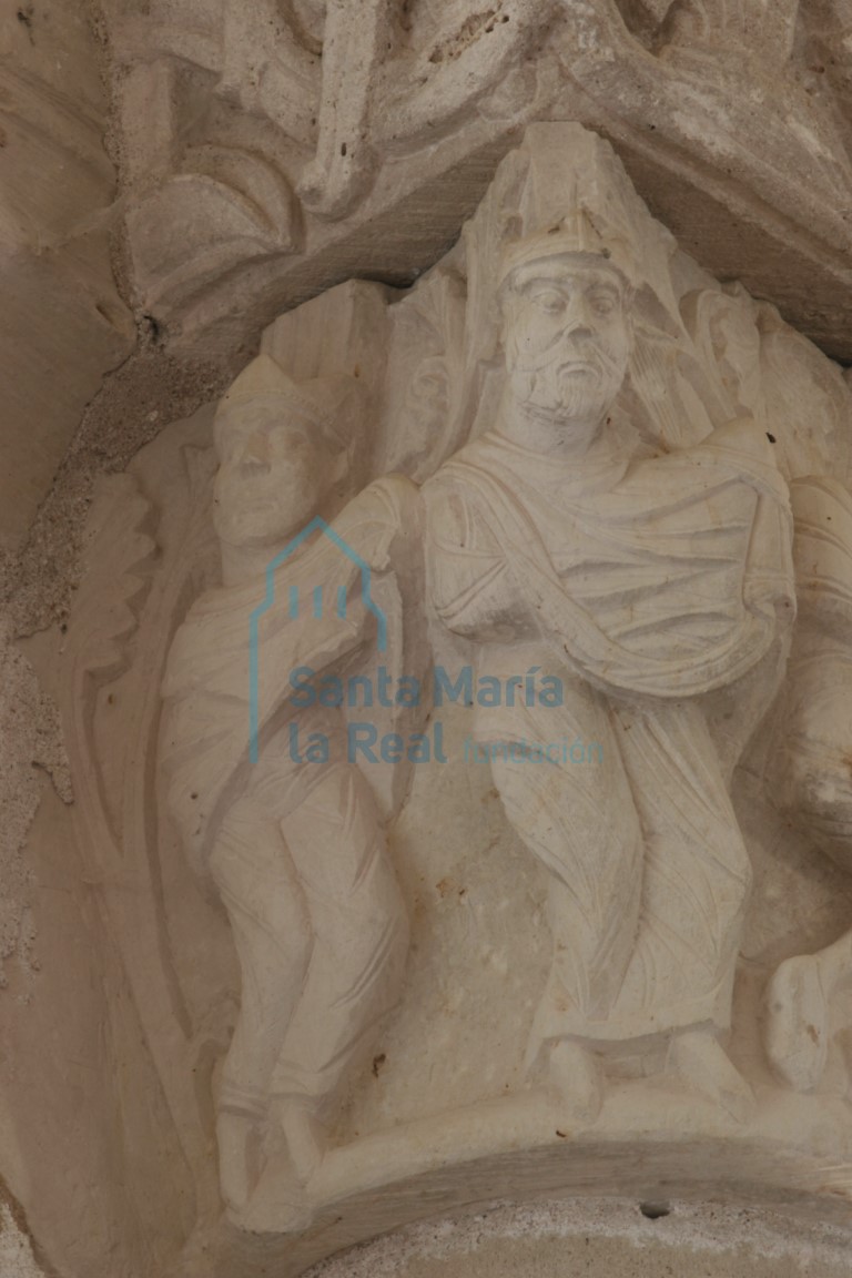 Detalle del capitel del interior de la cabecera. Epifanía