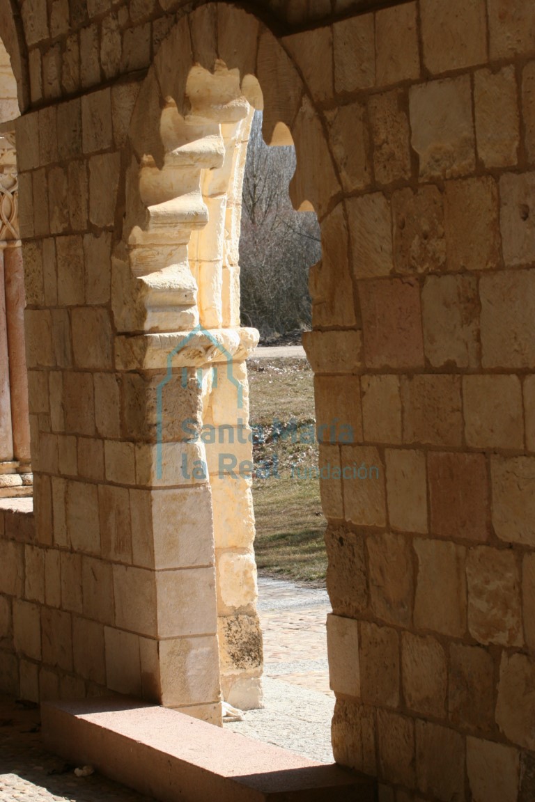 Interior del pórtico