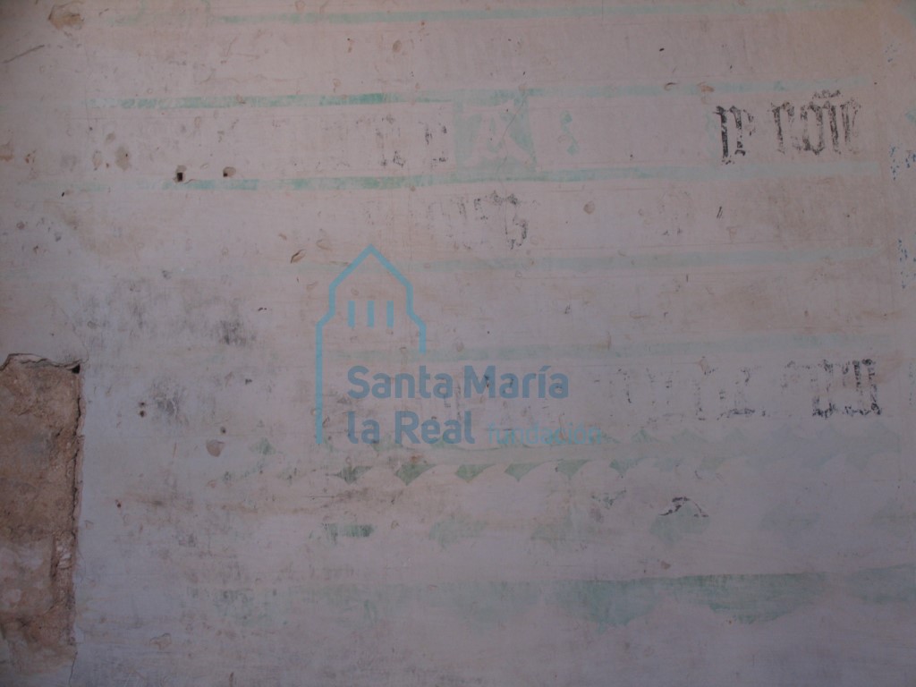 Detalle de las inscripciones en el interior