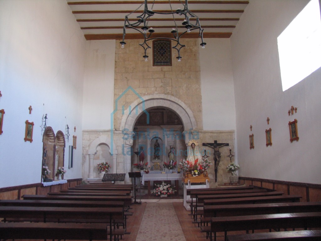 Vista interior desde los pies
