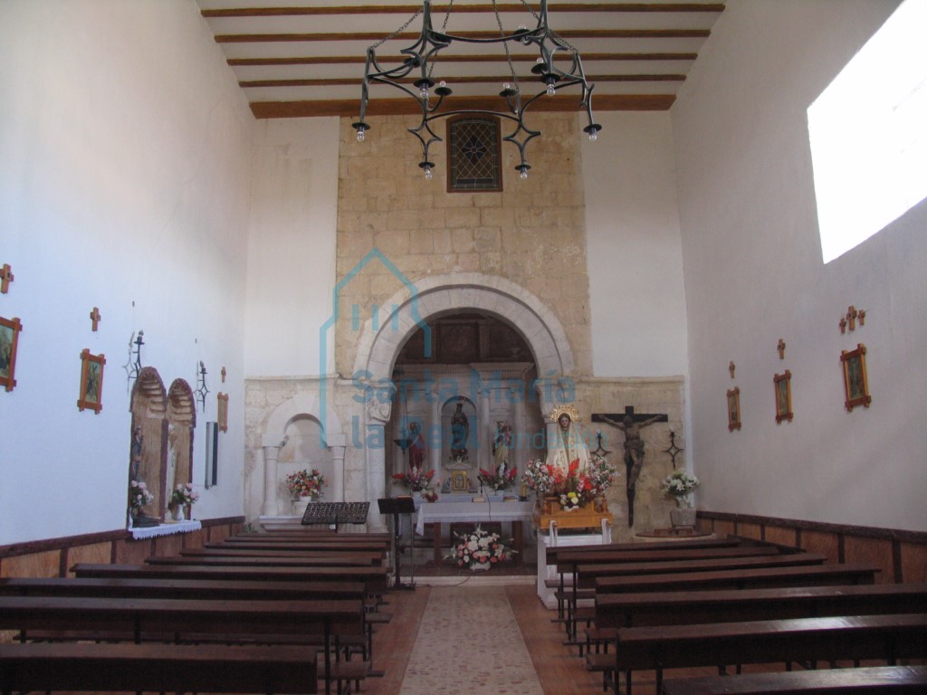 Vista interior desde los pies