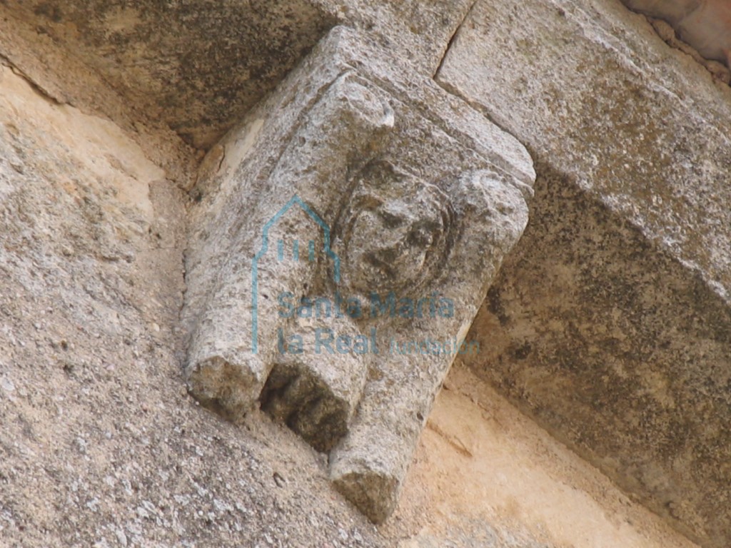 Canecillo en la cornisa meridional