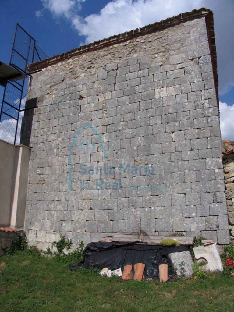 Vista del hastial oeste