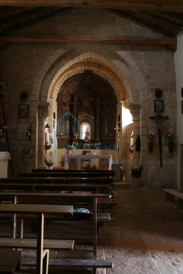 Interior desde los pies