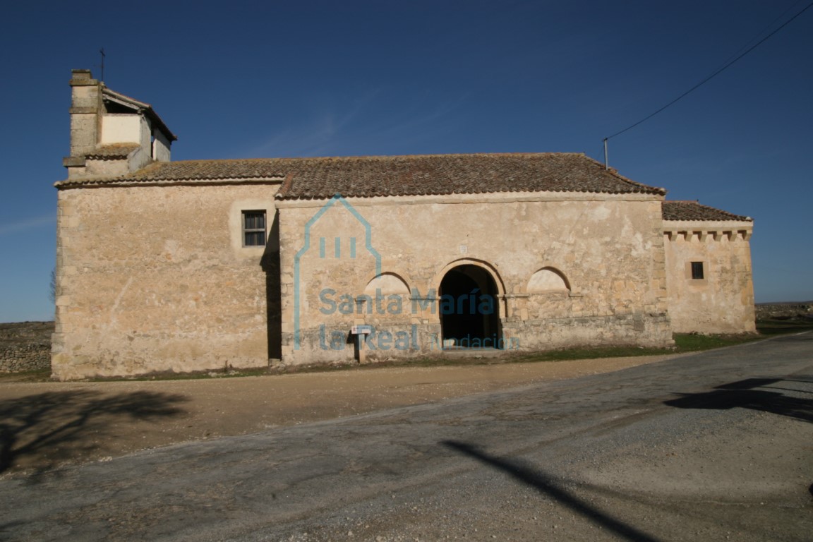 Exterior de la fachada sur