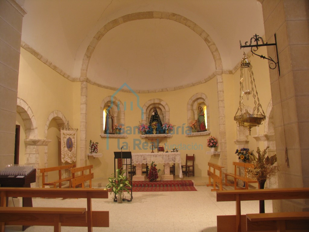 Vista del interior de la cabecera