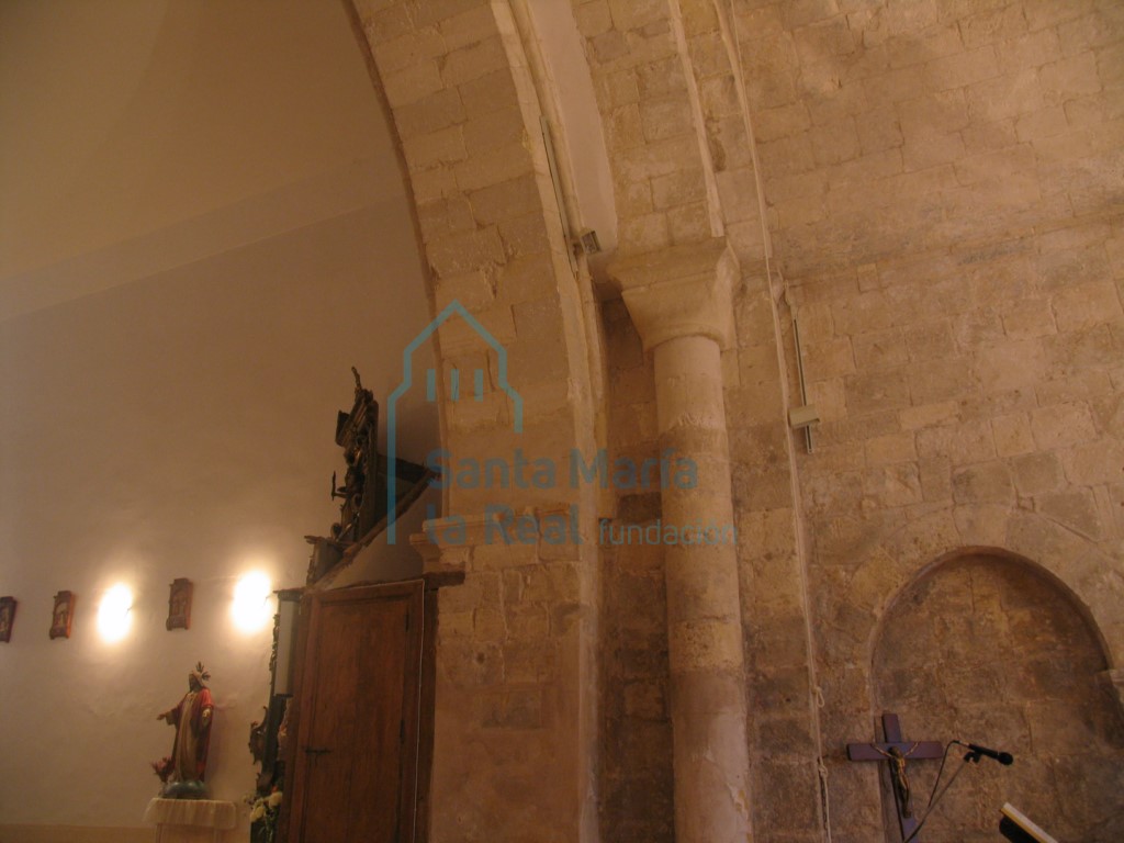 Detalle de los soportes de los arcos triunfales