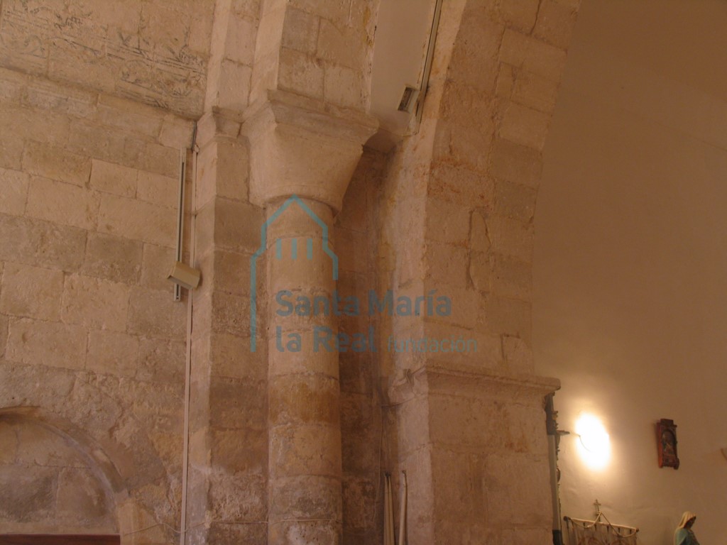 Detalle de los soportes de los arcos triunfales