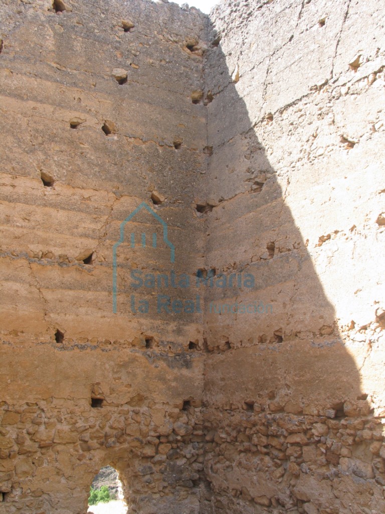 Vista de los muros desde el interior