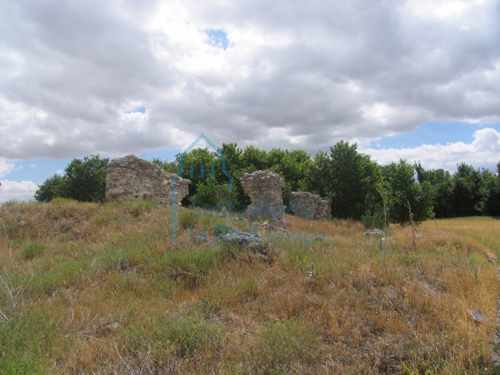 Restos de muros de cal y canto