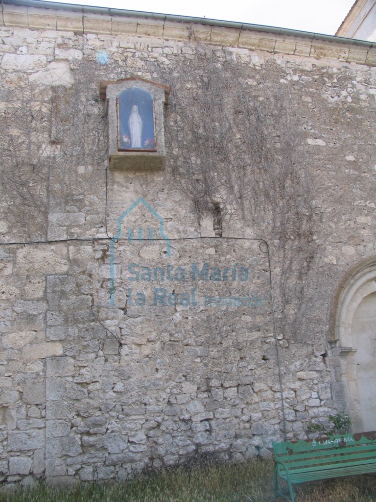 Hornacina en la fachada septentrional