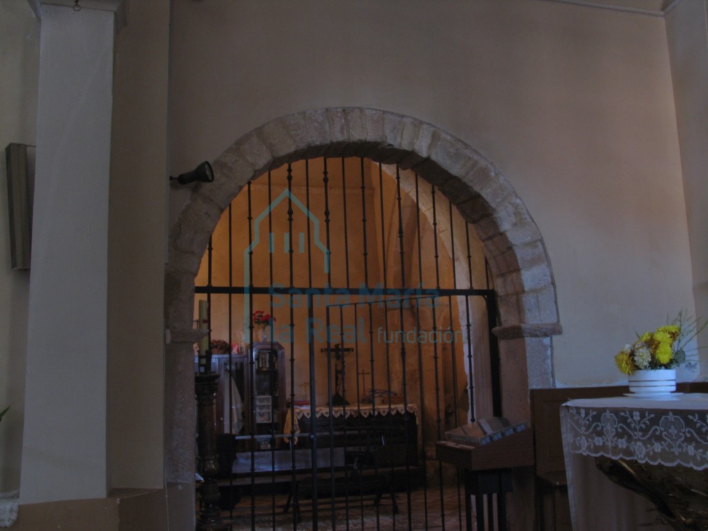 Entrada a la sacristía