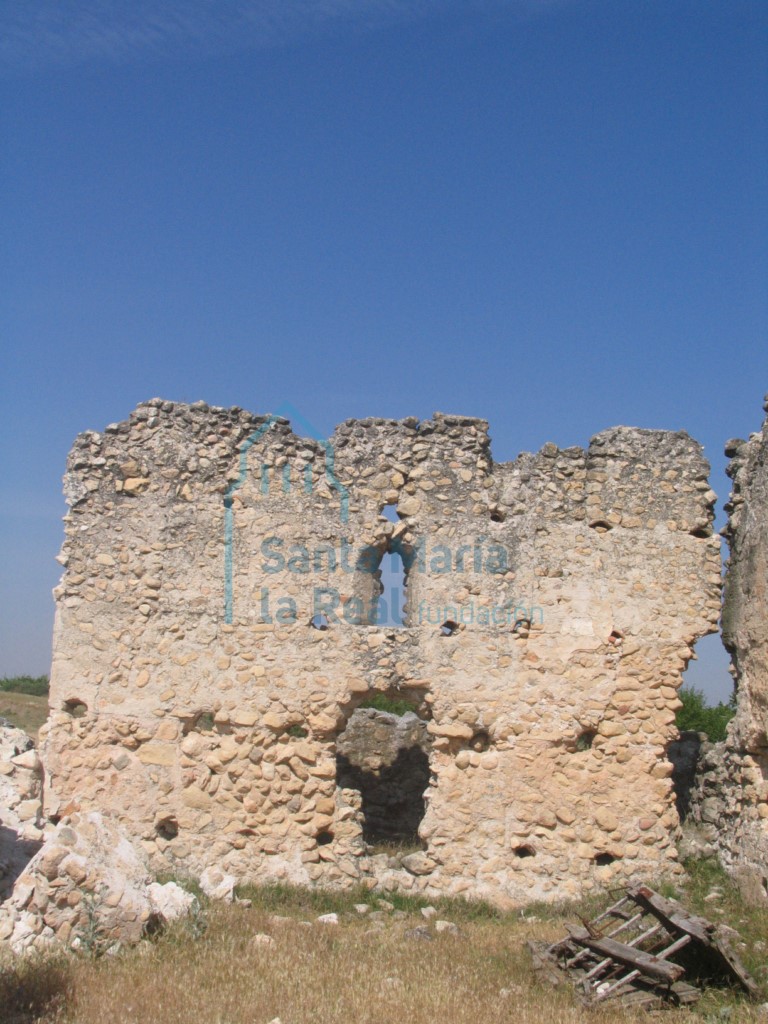 Vista del muro occidental desde el interior