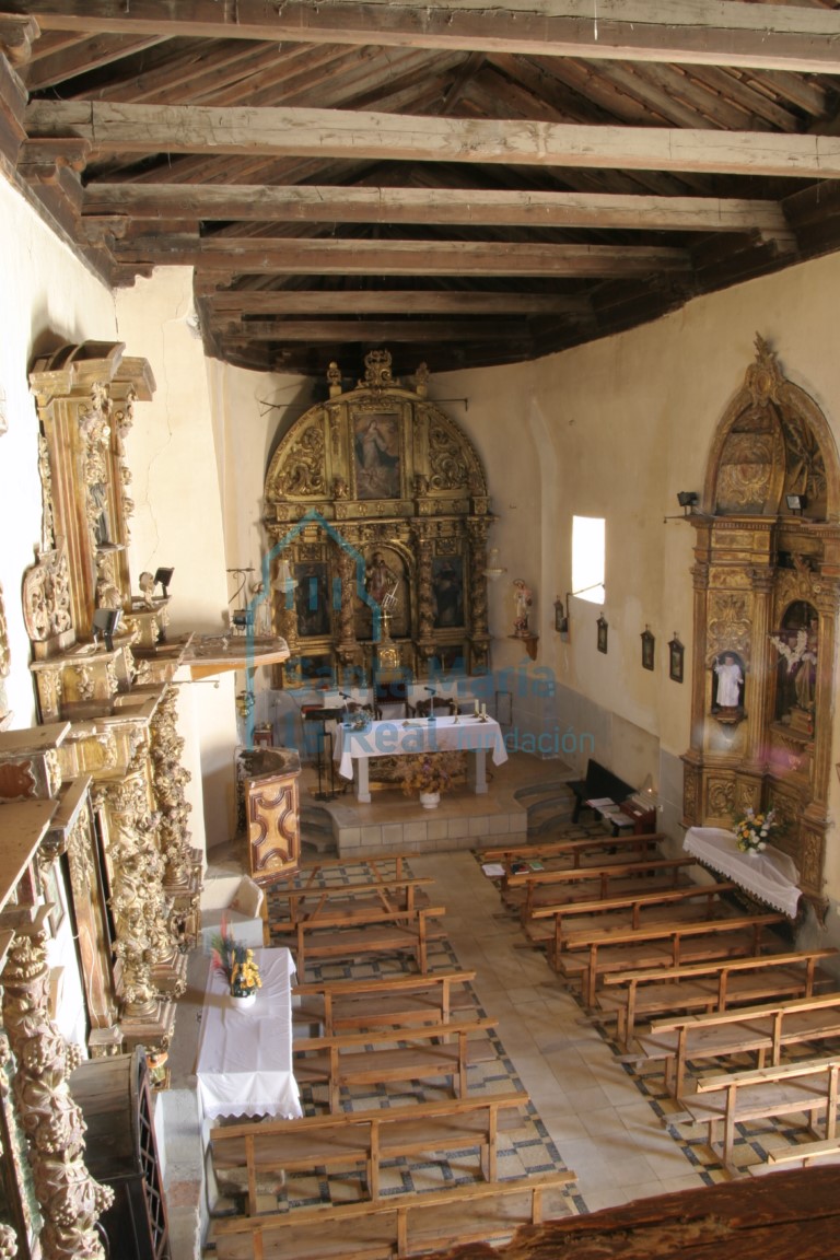 Vista del interior de la nave desde el coro