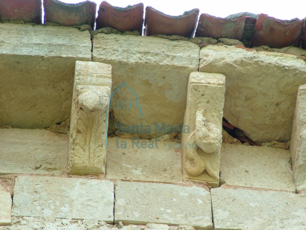 Canecillos de la fachada norte