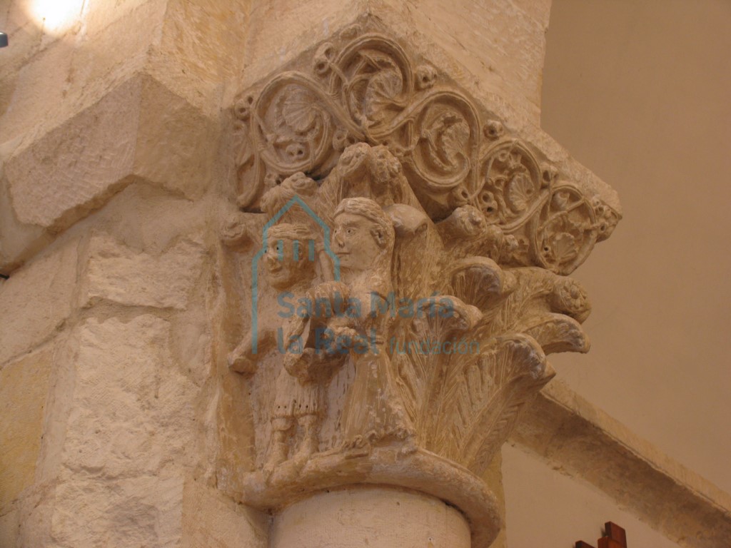 Capitel del arco triunfal. Lado del evangelio